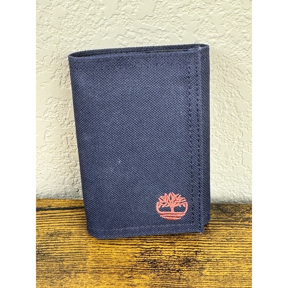 Timberland Men's Polyester Extra Capacity Trifold Wallet Blue